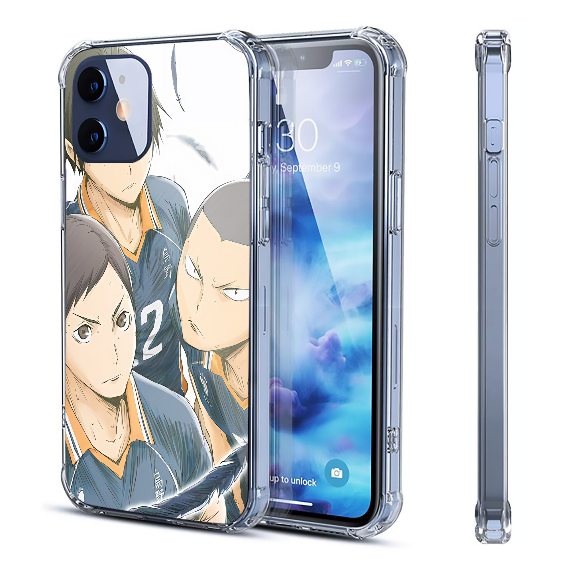 （画像用） ハイキュー!! Haikyu!! 【iPhone 12シリーズ対応】透明スマホケース（クリアソフトケース）